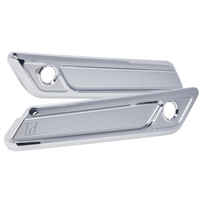 Saddlebag Latch Covers Silver