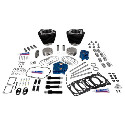 Engine Performance Kit Non-Highlighted Fins-Wrinkle Black