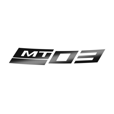 MT-03 BLACK REAR WHEEL STICKER