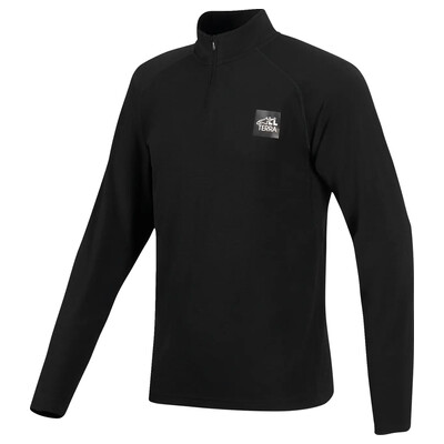 At 8 Merino Tricou Cu Maneca Lunga Negru