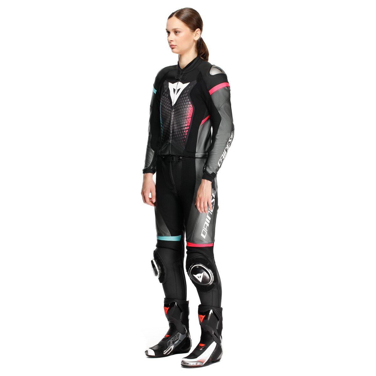 Fulminea - Women's Two-piece Leather Suit