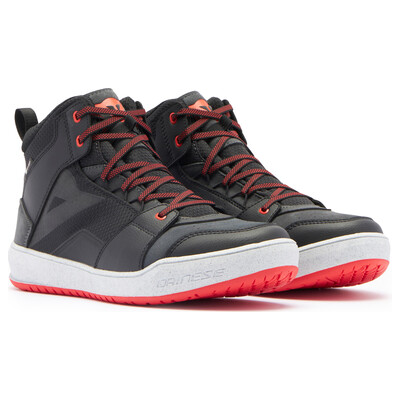Pantofi moto Dainese Suburb D-WP, negru-alb-roșu