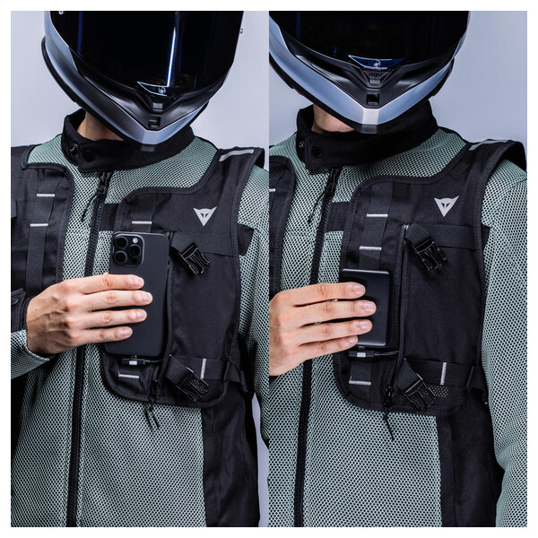 Vestă airbag moto Dainese Smart GO, negru