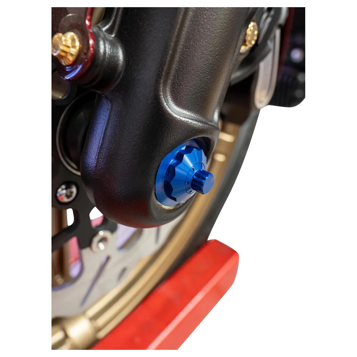 Standard 12 Point Front Axle Cover Kit For Y-Axle Rod Blue