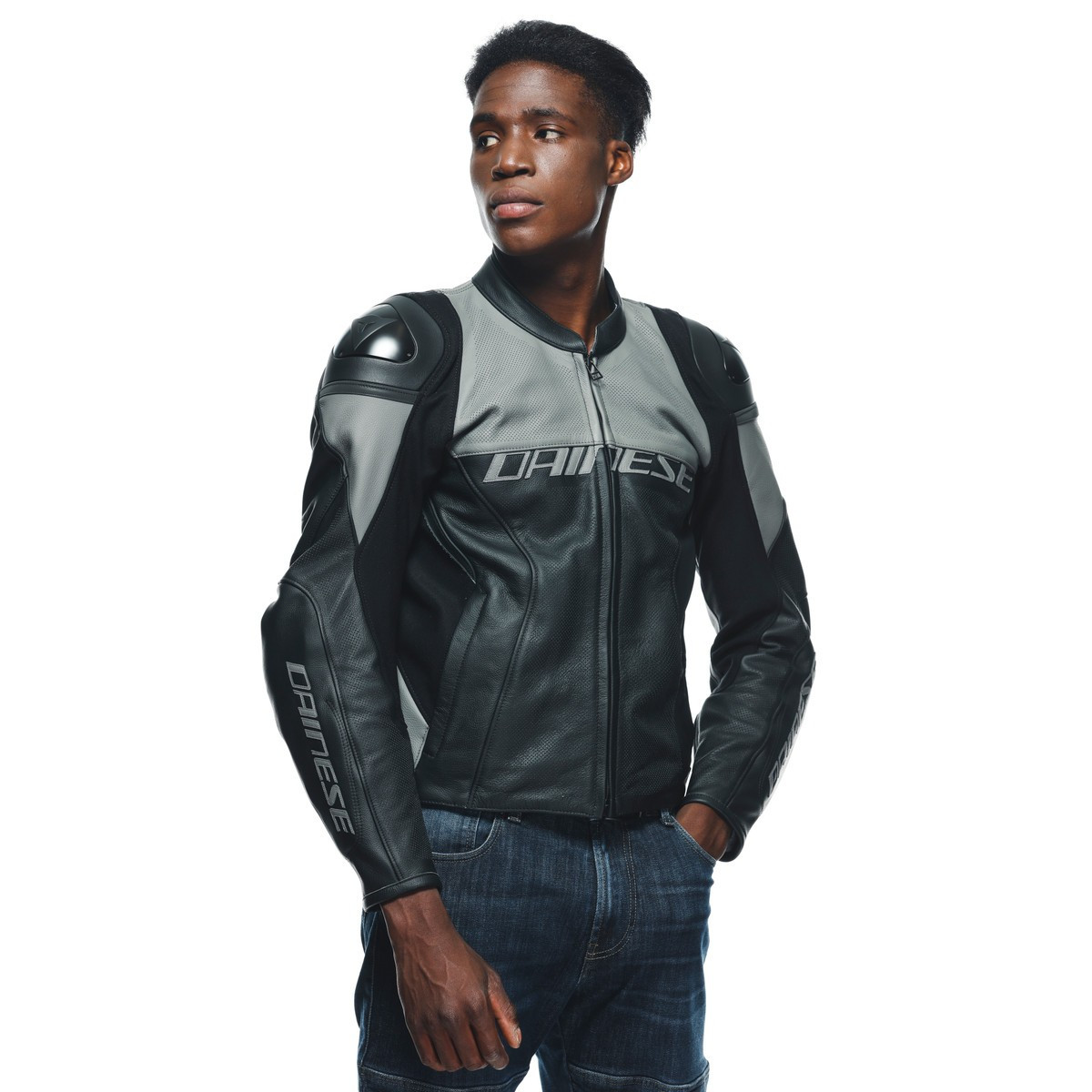 Geaca DAINESE RACING 4   perforat   BLACK CHARCOAL GRAY - BikerShop.ro