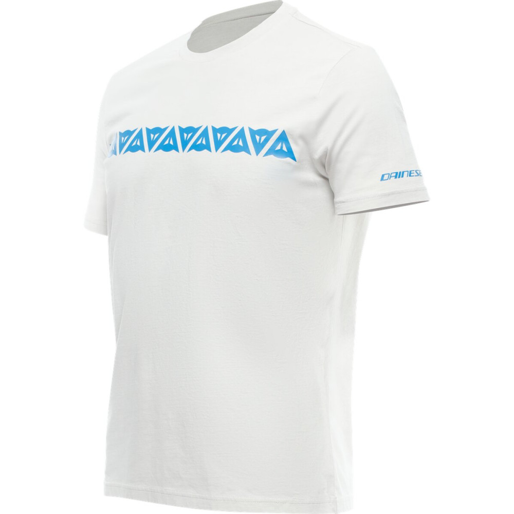 Tricou DAINESE  STRIPES   LIGHT GRAY DIRECTOIRE BLUE - BikerShop.ro