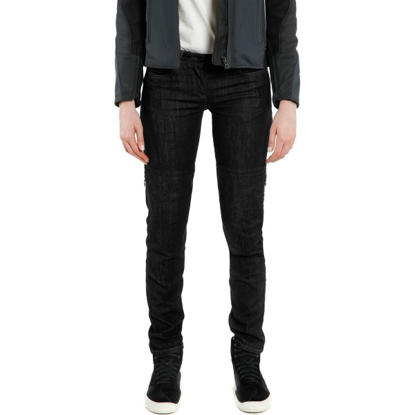 Pantaloni DAINESE DENIM SLIM LADY TEX  - BLACK