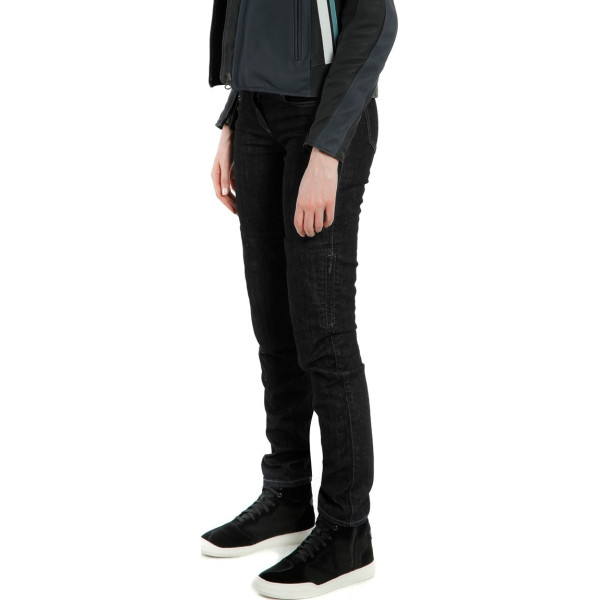 Pantaloni DAINESE DENIM SLIM LADY TEX  - BLACK