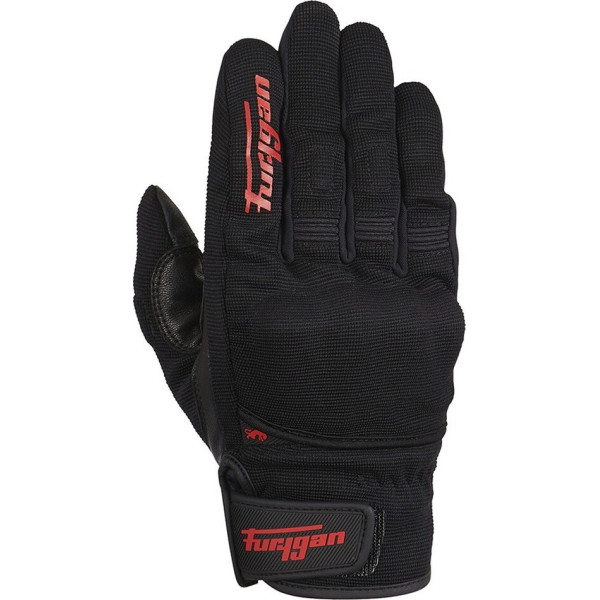 Manusi moto JET D3O, negru rosu, Furygan - BikerShop.ro