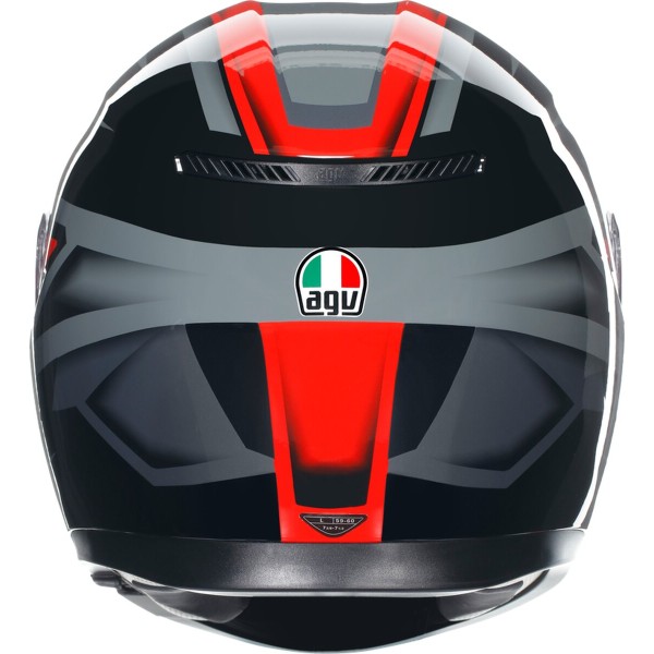 Casca AGV K3 E2206 - COMPOUND BLACK/RED