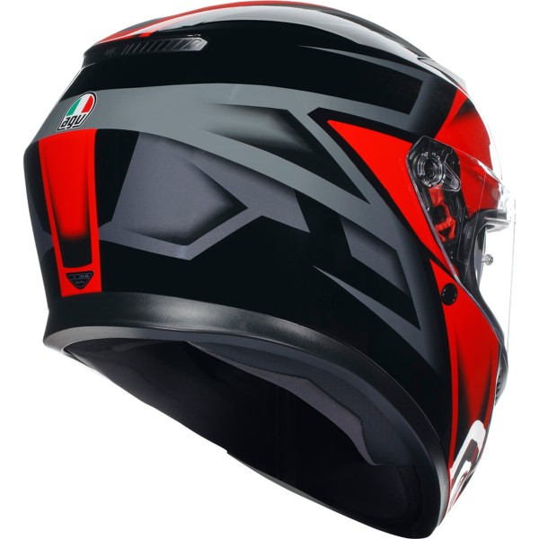 Casca AGV K3 E2206 - COMPOUND BLACK/RED
