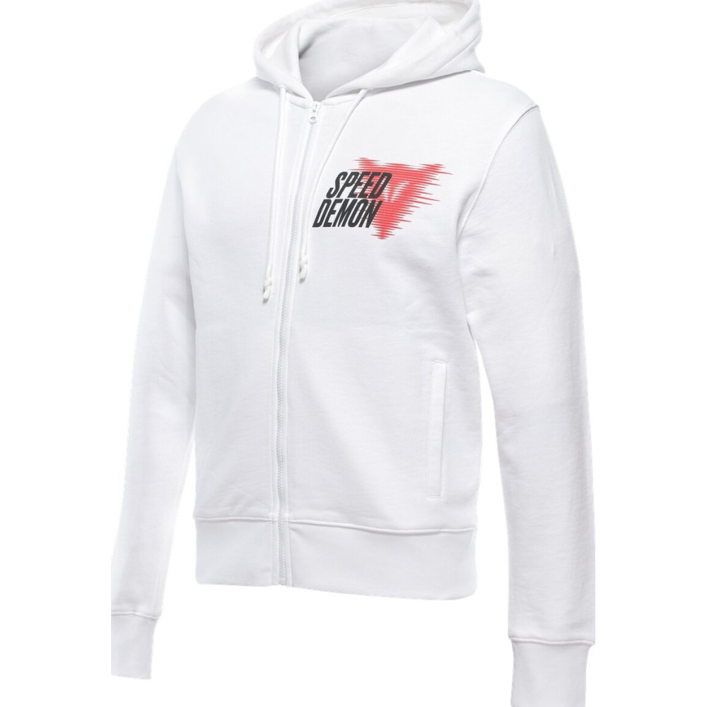 BikerShop.ro - SPEED DEMON VELOCE HOODIE - BRILLANT WHITE