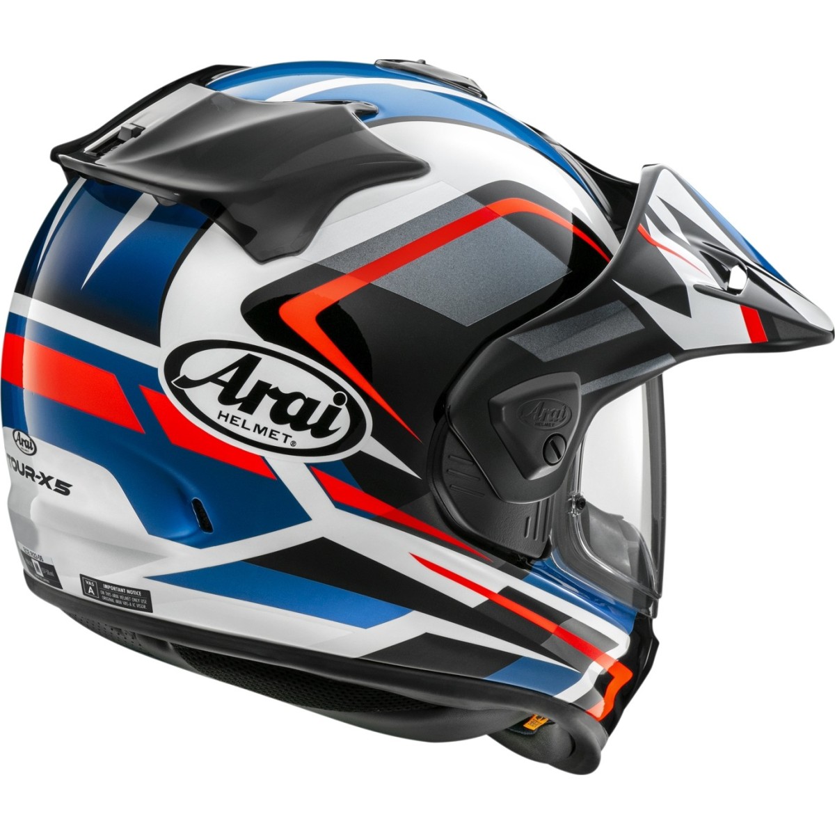 Casca dual sport / adventure Arai Tour-X5 - Discovery albastru 2024 - BikerShop.ro