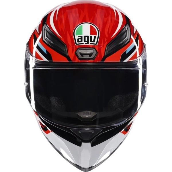 Casca AGV K1 S LION E2206 - BLACK RED WHITE