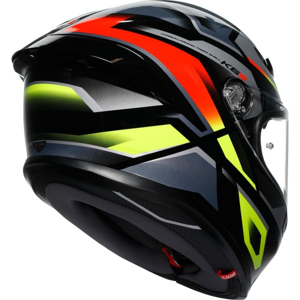 Casca AGV K6 S E2206 - Erazer Black/red/yellow Fluo - 2025