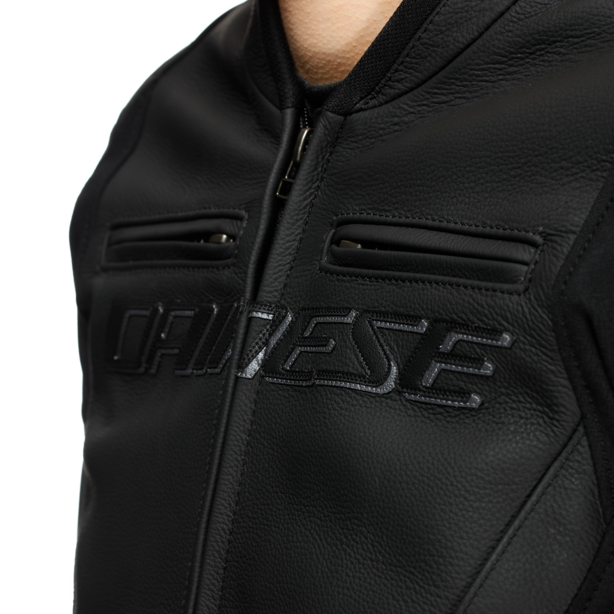 Jacheta Dainese Racing 5 - Dama / Piele / Negru - 2025