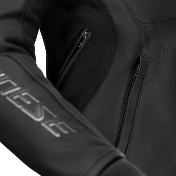 Jacheta Dainese Racing 5 - Dama / Piele / Negru - 2025