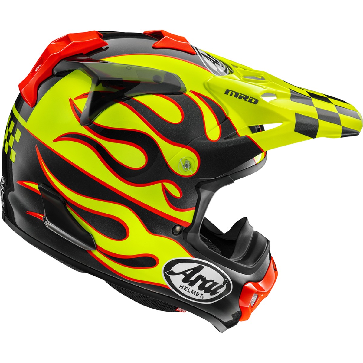 Casca motocross / enduro ARAI MX-V FLAME YELLOW 2025 - BikerShop.ro
