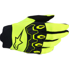 Youth Full Bore V2 Gloves Yellow, Black