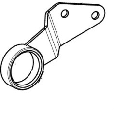 Muffler Bracket Silver