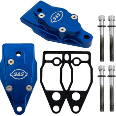 Billet Head Breather Blue Anodized
