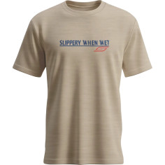 Slippery When Wet T-shirt Brown