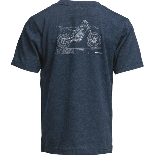 Youth Blueprint T-shirt Blue