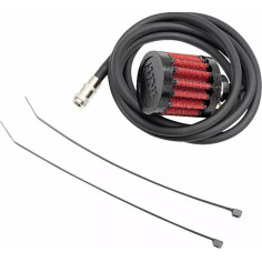 Replacement Breather Line Kit For Vented Dipstick Black, Red