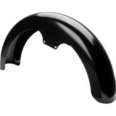 Hugger Series Front Fender With Mounting Blocks For Softail-dyna Black