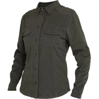 Womens Motoshirt Jacket Green