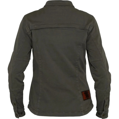 Womens Motoshirt Jacket Green