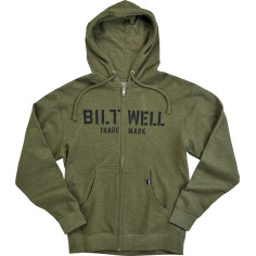 Stencil Zip Hoodie Green