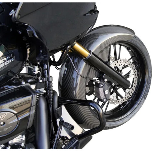 21 Wide Wrapper Carbon Fiber Fender Black