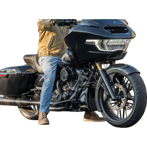 21 Wide Wrapper Carbon Fiber Fender Black