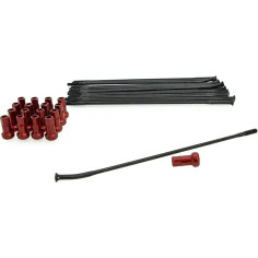 Spoke And Nipple Replacement Kit Black, Red