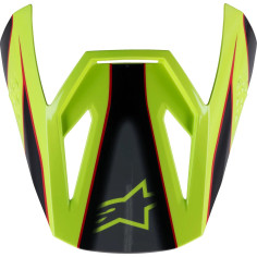 Youth Sm3 Fray Helmet Visor Black, Red, Yellow