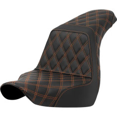 Lattice Stitch Step-up Seat Black