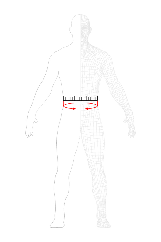how to measure: waist